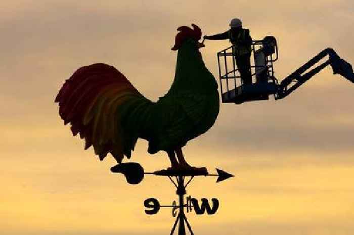 Kellogg's Corn Flakes cockerel transformed into UK's largest-ever weathervane