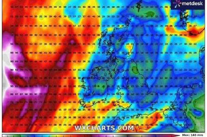 UK snow maps show exact date 'furious' triple threat weather event will begin