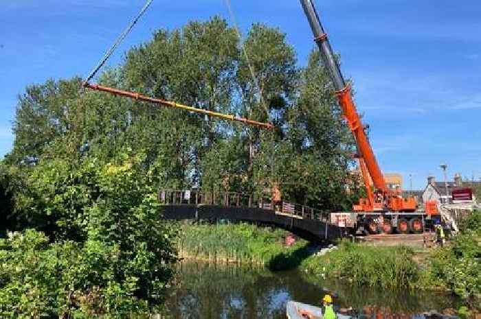 New garden footbridge in heart of Taunton could open this summer