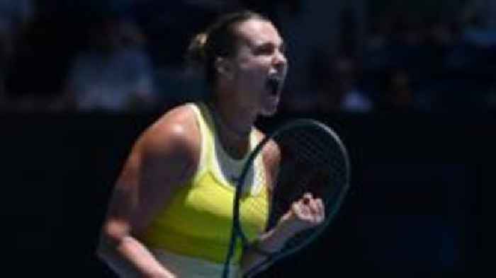 Sabalenka 'pushes to the limit' to progress