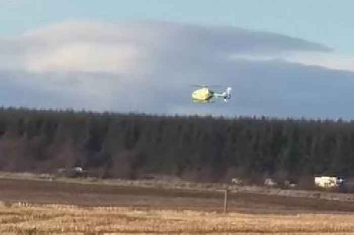 Man dies in horror crash with HGV lorry on Scots road