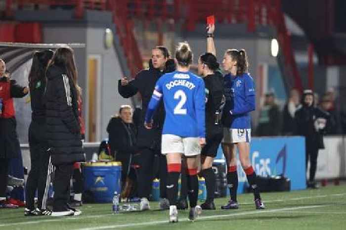 'Perplexing' Rangers red card explained as Jo Potter's face says it all after confusing Celtic flashpoint