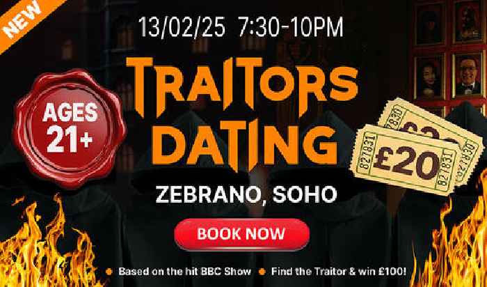  Get Ready for ‘Traitors Dating’ – A Mind-Bending Speed Dating Experience Inspired by the Hit Show!