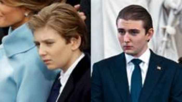 Barron Trump: Then and now