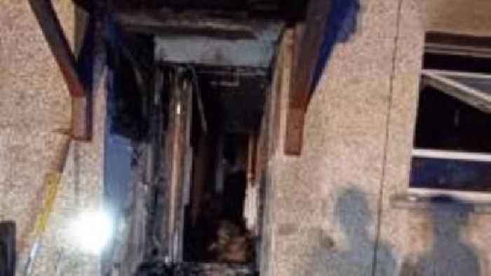 House set on fire with pensioner inside