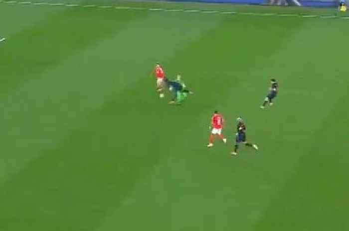 Barcelona star's 'brutal' tackle on team-mate gifts Champions League rivals second goal