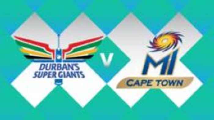 Durban's Super Giants v MI Cape Town - SA20 scorecard