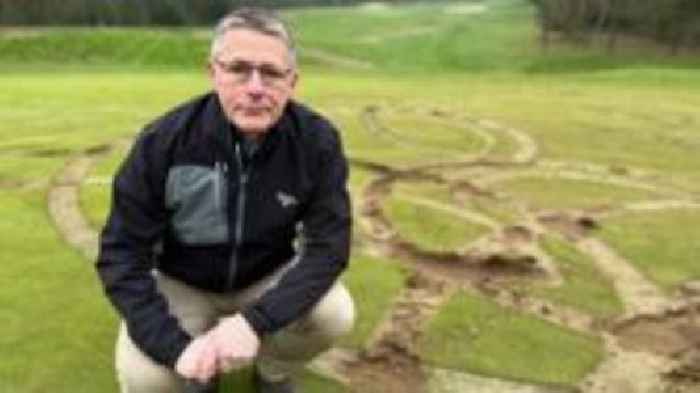 Golfers 'devastated' by quad bike damage at course