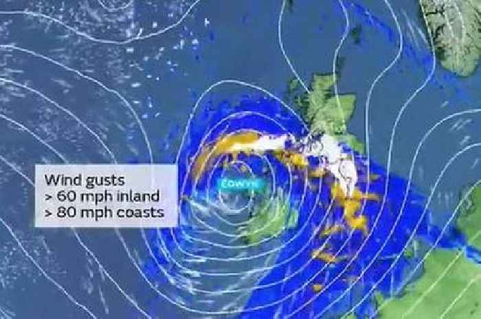 Storm Éowyn to batter UK with 80mph winds, heavy rain and snow