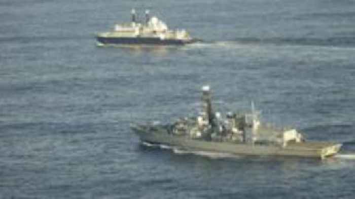 Minister warns Putin over Russian spy ship in UK waters