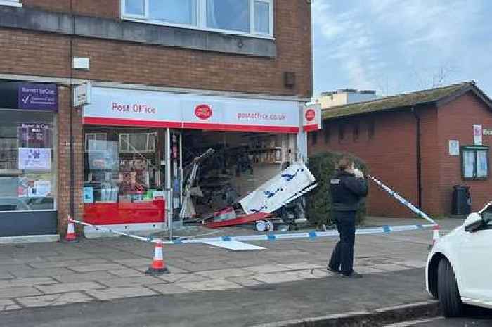 Shocking ram raid wrecks Winterbourne Post Office