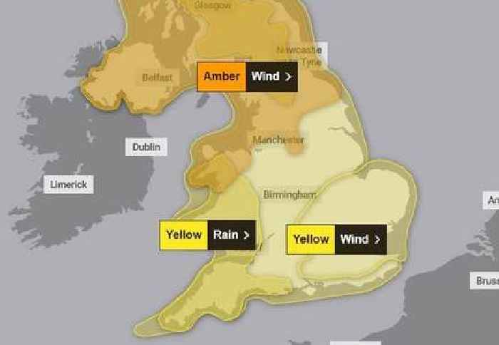 Met Office map shows UK swamped by Storm Eowyn warnings