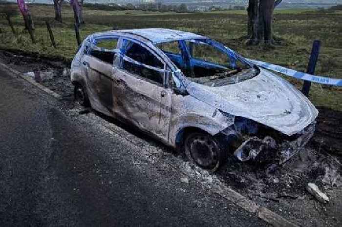 Car torched while Scots owner camped in hills with friends