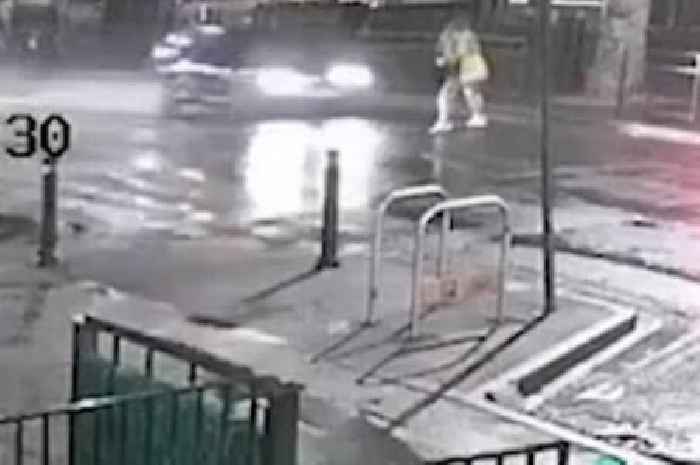 Horror CCTV shows woman thrown 100ft in air after speeding Audi ploughs into her