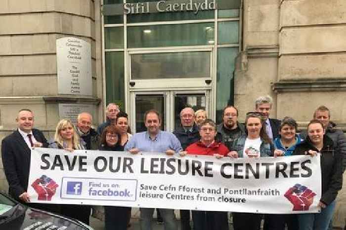 Campaigners celebrate after Caerphilly Council’s decision to close Pontllanfraith Leisure Centre is quashed by the High Court