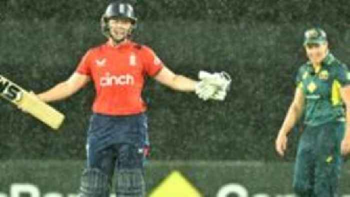 England remain winless after rain-affected T20 defeat