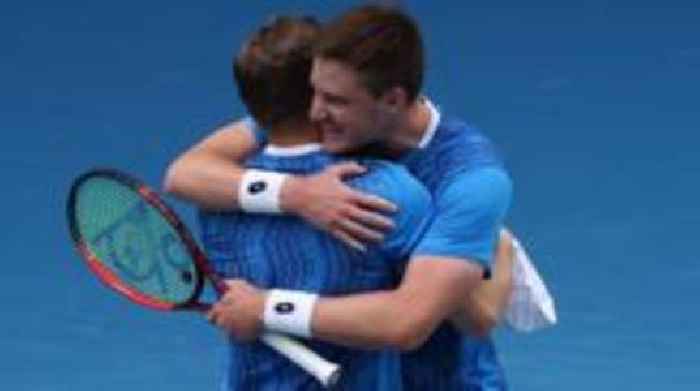 GB's Patten & Finn Heliovaara 'ride the wave' to reach Melbourne doubles final