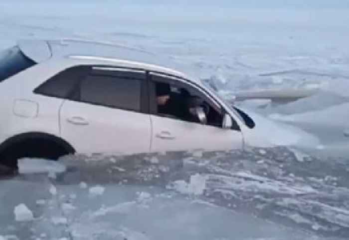 Man Crashes Car Into Lake, Tries to Use Bowl to Get Water Out