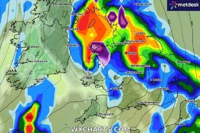 Met Office issues new 22-hour weather warning for stormy Stoke-on-Trent