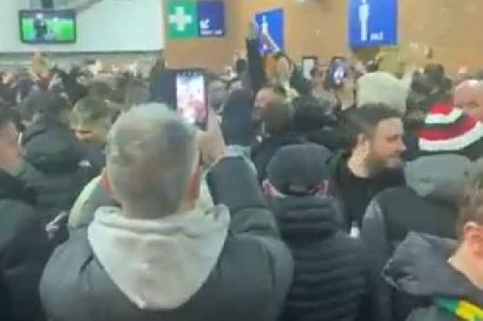 Rangers fans invade Man United end as Man City chant gets big licks behind enemy lines