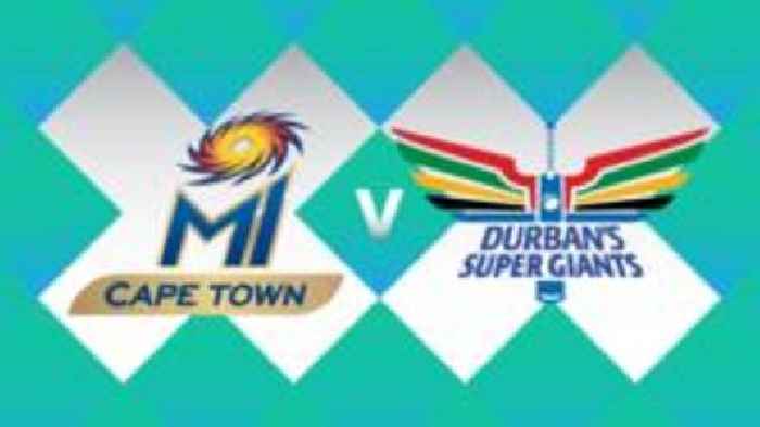 MI Cape Town v Durban's Super Giants - SA20 scorecard