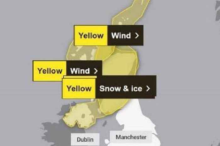 New Met Office 12-hour warning as six regions hit by snow, ice and winds