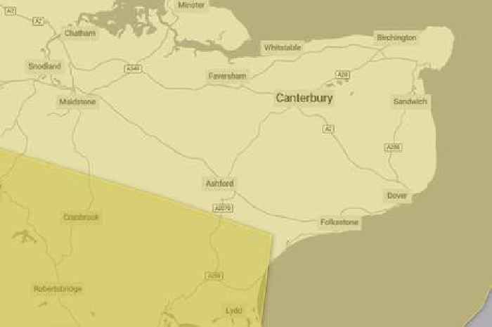 Double weather warning now for Kent with potential flooding and 'strong and gusty winds'