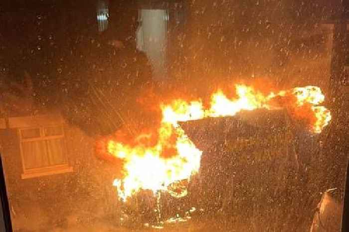 Residents 'screaming' as flames light up the sky on residential street in Stoke-on-Trent