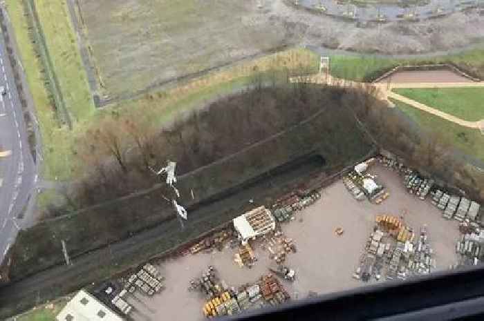 Glasgow railway line blocked after Storm Eowyn as roof lands on tracks