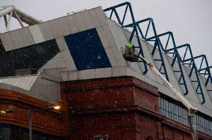 Rangers ramp up Ibrox repair mission after Storm Eowyn carnage as work commences to put roof back together