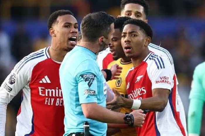 Why Arsenal ace Myles Lewis-Skelly was sent off vs Wolves in controversial referee decision