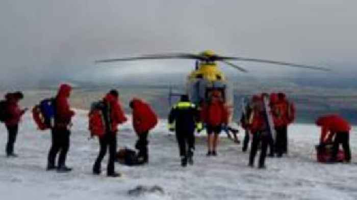 Man airlifted to hospital after mountain fall