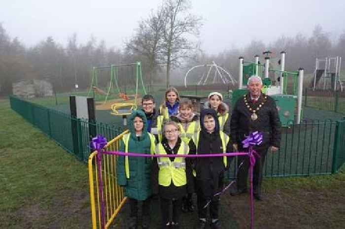 New £80,000 play area opens at Swadlincote's Woodlands Park