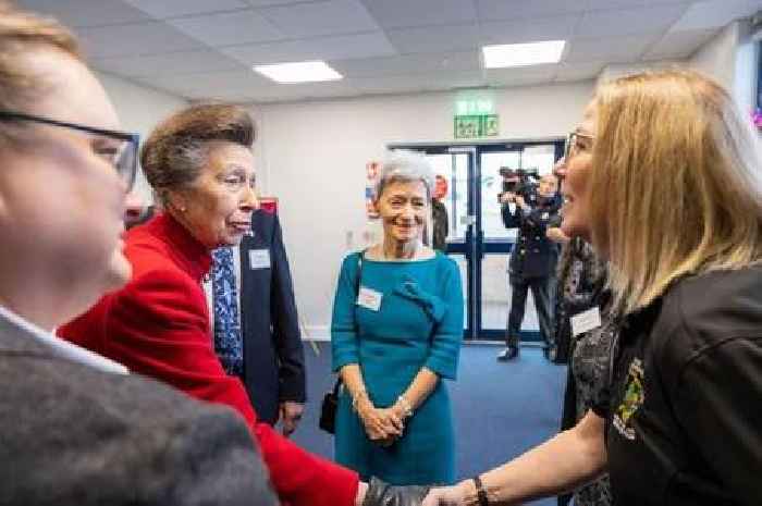 Princess Anne makes flying visit to Gloucestershire Airport - pictures