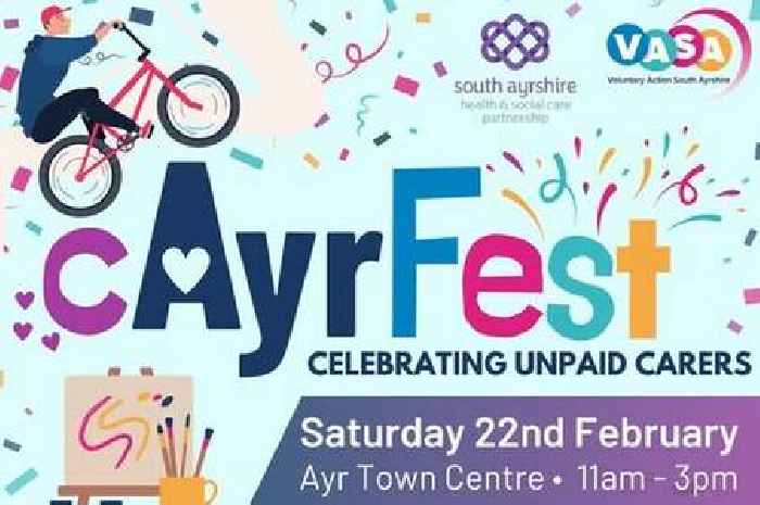 Event with live music and activities to celebrate South Ayrshire's unpaid carers