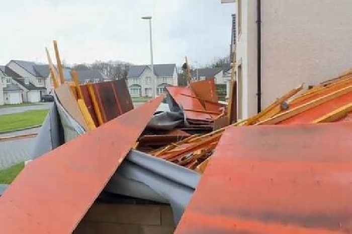 Storm Eowyn horror as resident wakes up and finds roof has blown off home