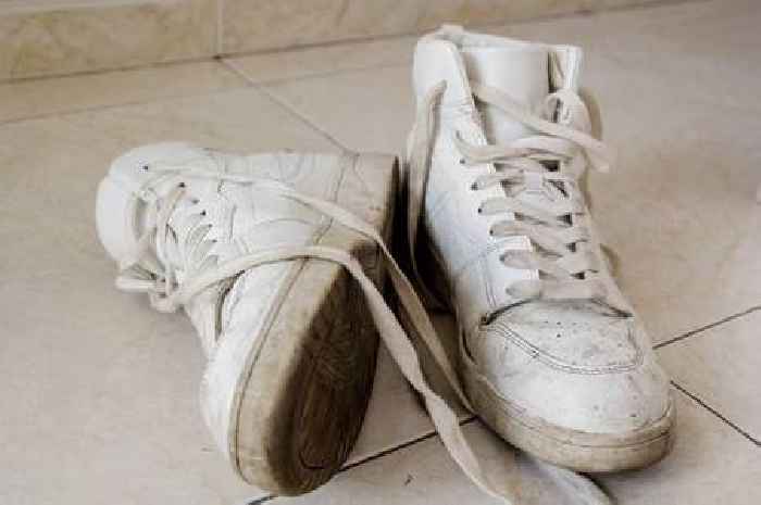 Simple two-ingredient solution will make dirty white trainers look brand new