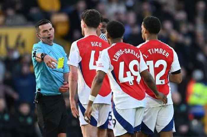 Myles Lewis-Skelly red card, Joao Gomes second yellow card - Wolves vs Arsenal referee review