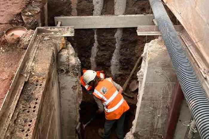 Human remains unearthed in Exeter city centre