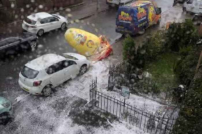 Big duck explodes on Glasgow street as locals left fuming at mess