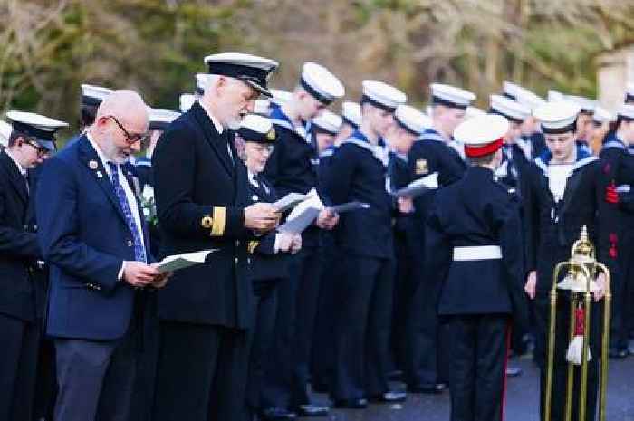 Poignant memorial held in honour of 32 people killed in Scots Royal Navy submarine sinking