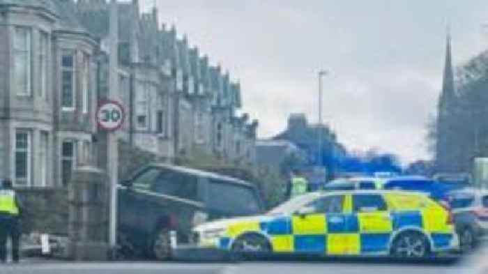 Crash arrests after car failed to stop for police