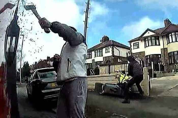 Shocking bin wagon ambush captured on dashcam as tooled-up gang face jail