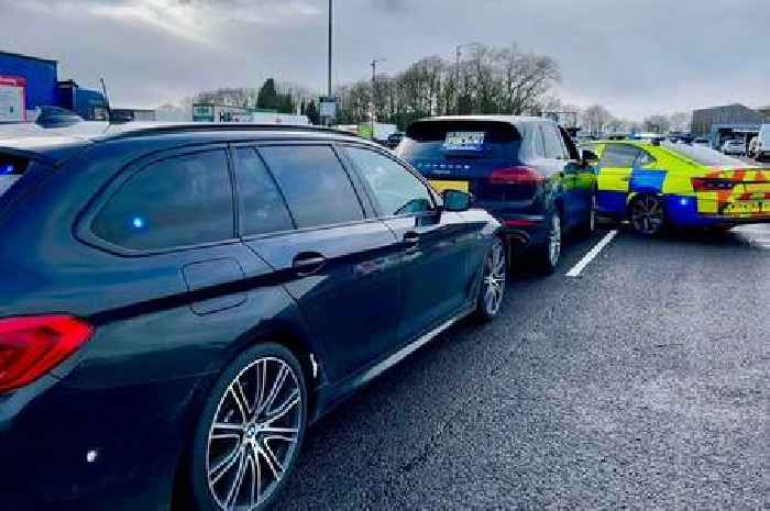 Police get surprise after stopping Porsche on M6