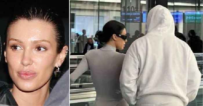 Bianca Censori Shows Off Her Behind in Gray Thong Bodysuit While at Toyko Airport With Husband Kanye West: Photos