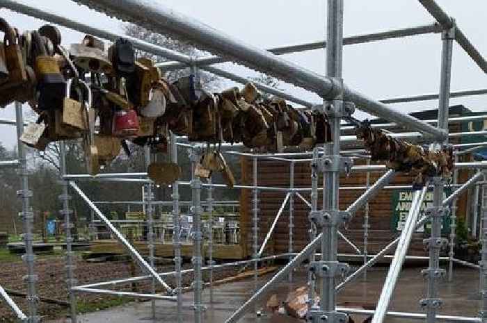 Wanted: Strong people to hang Bakewell Love Locks in their new home