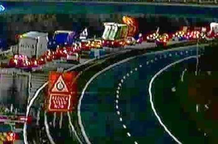 Live M49 traffic as fuel spill causes long delays at rush hour