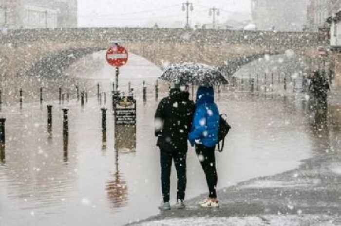 Seven major cities in England face waking up to snow next Friday