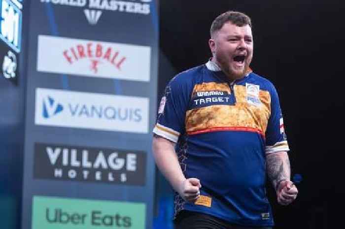 Josh Rock reveals epic text from his wife two days after wedding as darts wins in style at World Masters