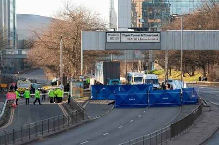 Man dies on Clydeside Expressway after being hit by lorry